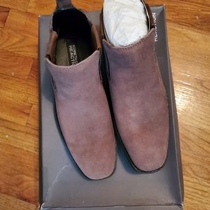 Kenneth Cole Slip On Brown Leather Boots